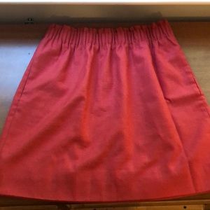 J Crew wool blend lined skirt burnt orange/rust